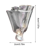 Elegant Flower Holder Brooch Pin - Image 7