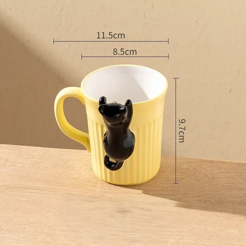 Hanging in There Cat Ceramic Mug - Image 6