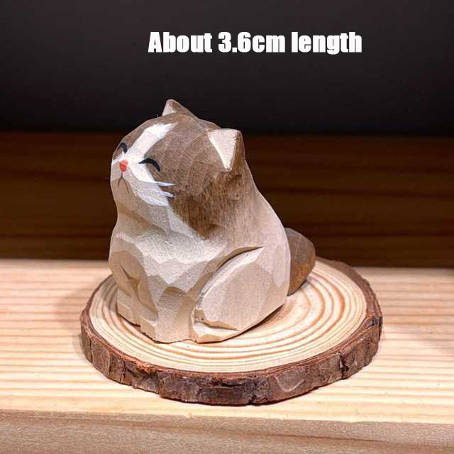 Handmade Wooden Cute Pet Figurines