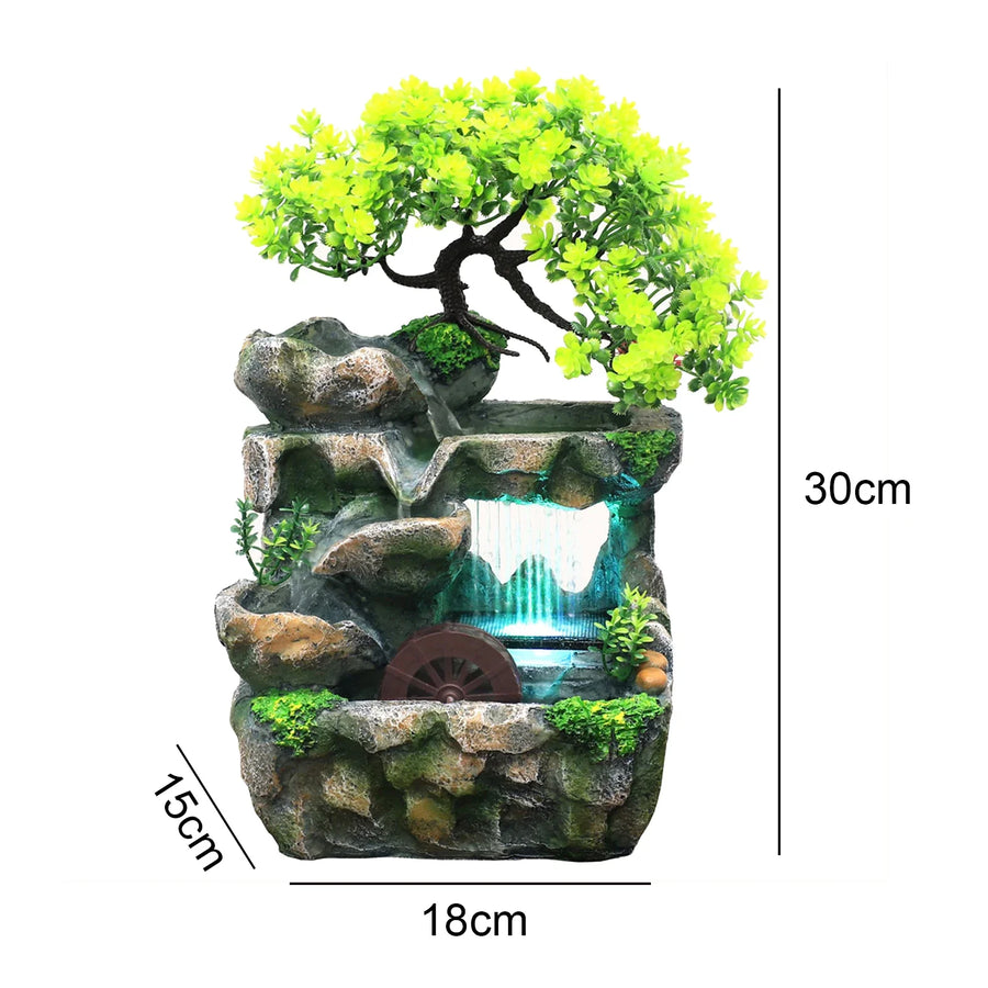 Natural Mini Tree Waterfall Desk Fountain - Image 6