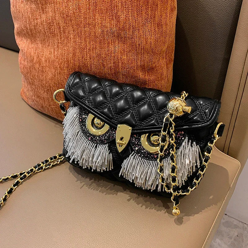Night Owl Glitter Shoulder Bag - Image 6