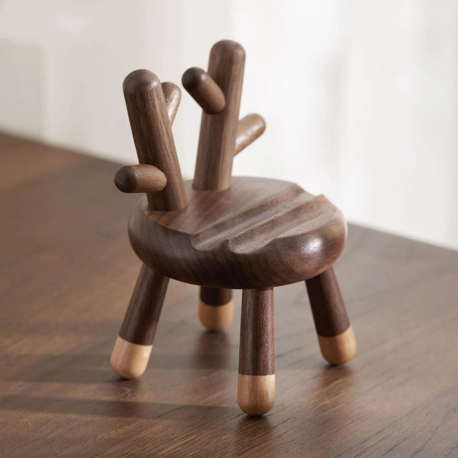 Minimalist Wooden Rabbit Phone Holder - Image 5