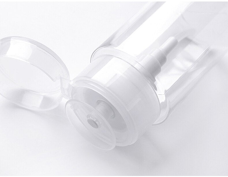 Transparent Refillable Cosmetic Storage Travel Bottle