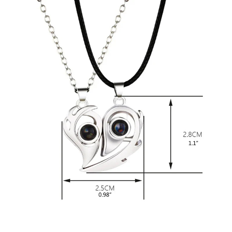 Couple Love Pair Magnetic Necklace - Image 4