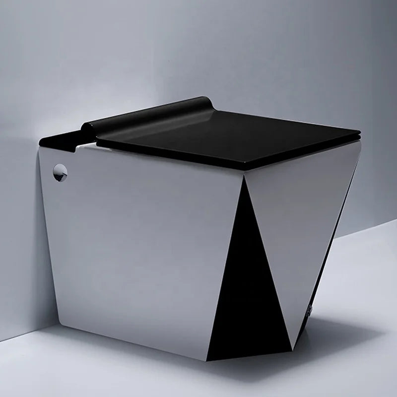 Geometric Edge Minimalist Intelligent Modern Toilet - Image 8