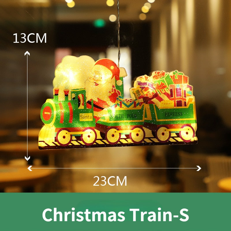 Flashing Christmas Decor Window Hanging Lights - Image 17