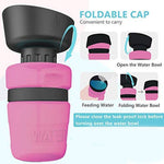 2in1 Foldable Travel Pet Water Bottle