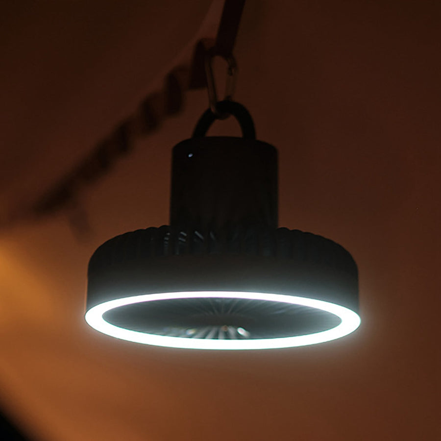 Portable Rechargeable Power Bank Fan Light - Image 2
