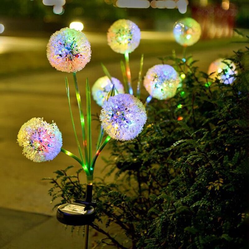 Garden Glow Solar-Powered Dandelion Lights