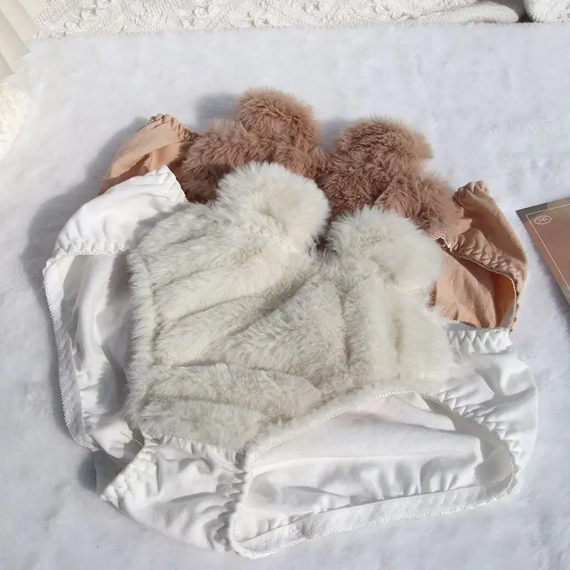 Soft Bear-Themed Cozy Bra Set