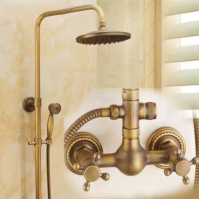 Golden Era Vintage Rainfall Bath Shower System - Image 8