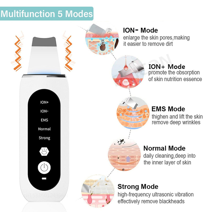 Deep Face Cleaning Ultrasonic Facial Cleanser - Image 4