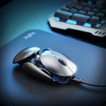 Aluminum Space Ship Wireless Gaming Mouse