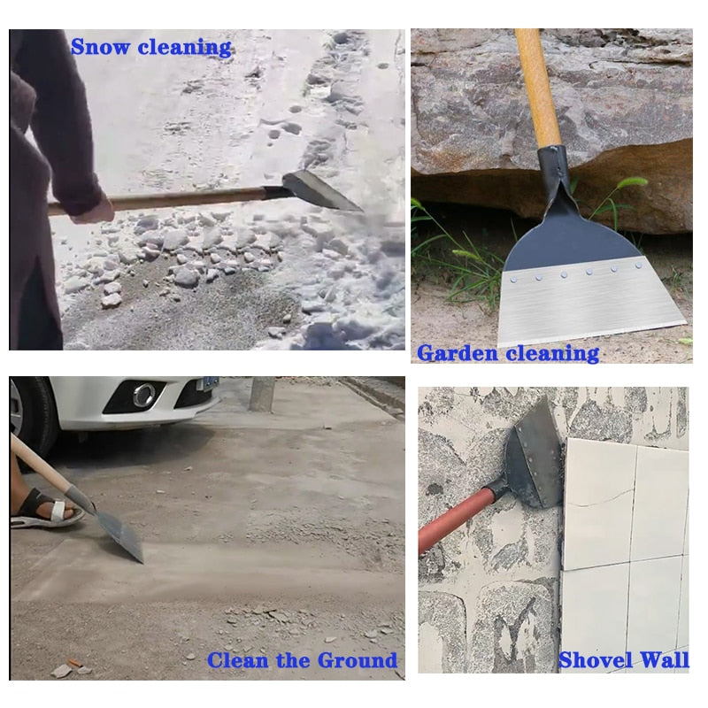 Multifunctional All-Steel Garden Cleaning Shovel - Image 4
