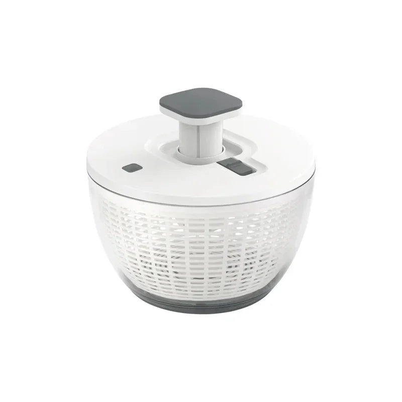 Compact One-Hand Spin Salad Spinner Dryer Bowl