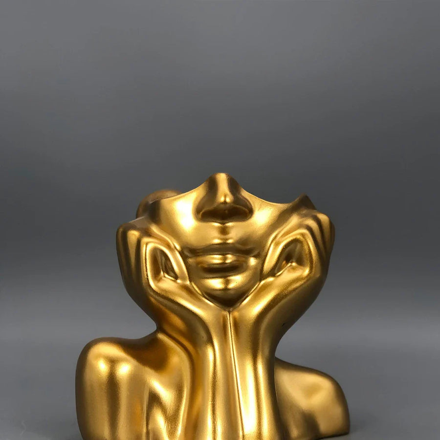 Cheerful Lucky Flower Pot Sculpture - Image 6