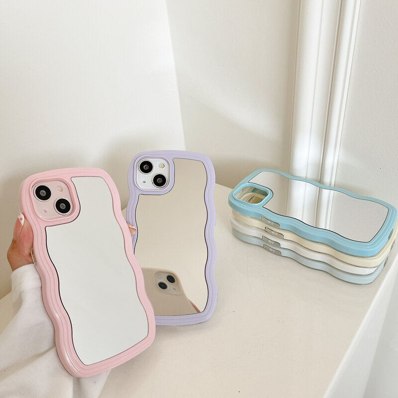 Wavy Makeup Mirror Phone Case