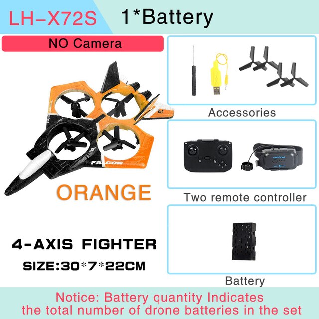 Durable Foam Remote Control Drone Toy Plane - Image 6