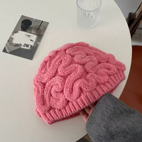 Too Much IQ Knitted Brain Beanie - Image 6
