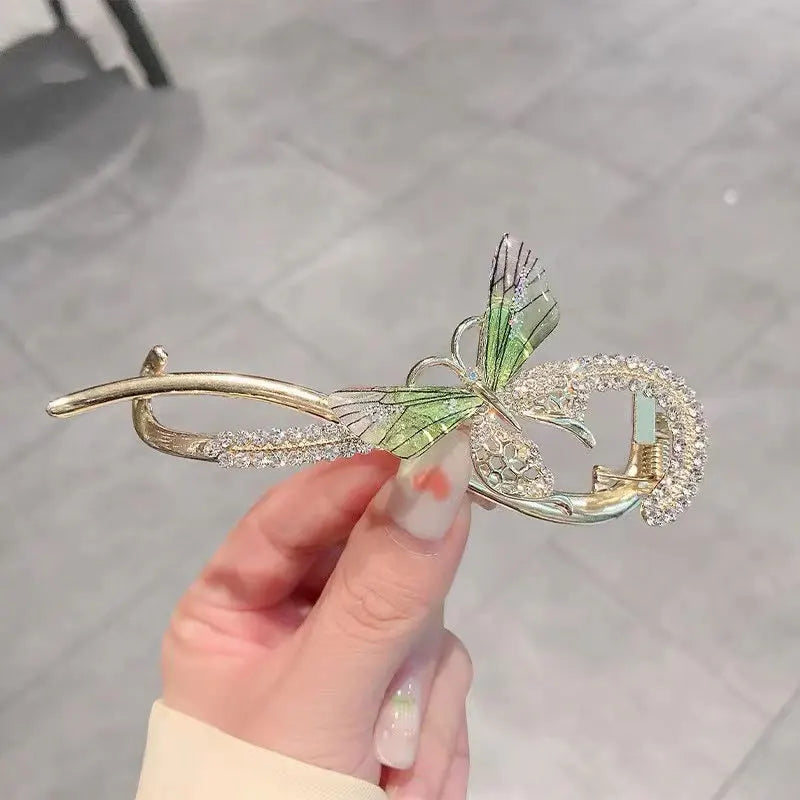 Butterfly Spark Zircon Flower Hairpin - Image 7