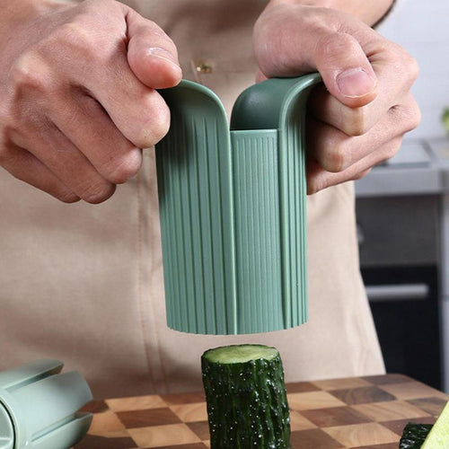 Multifunctional Easy Chop Manual Pump Vegetable Slicer - Image 0