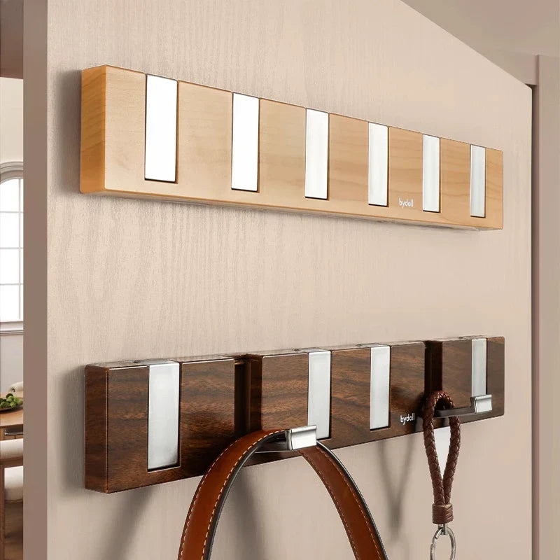Pull & Hang Minimalist Wooden Wall Hanger - Image 1