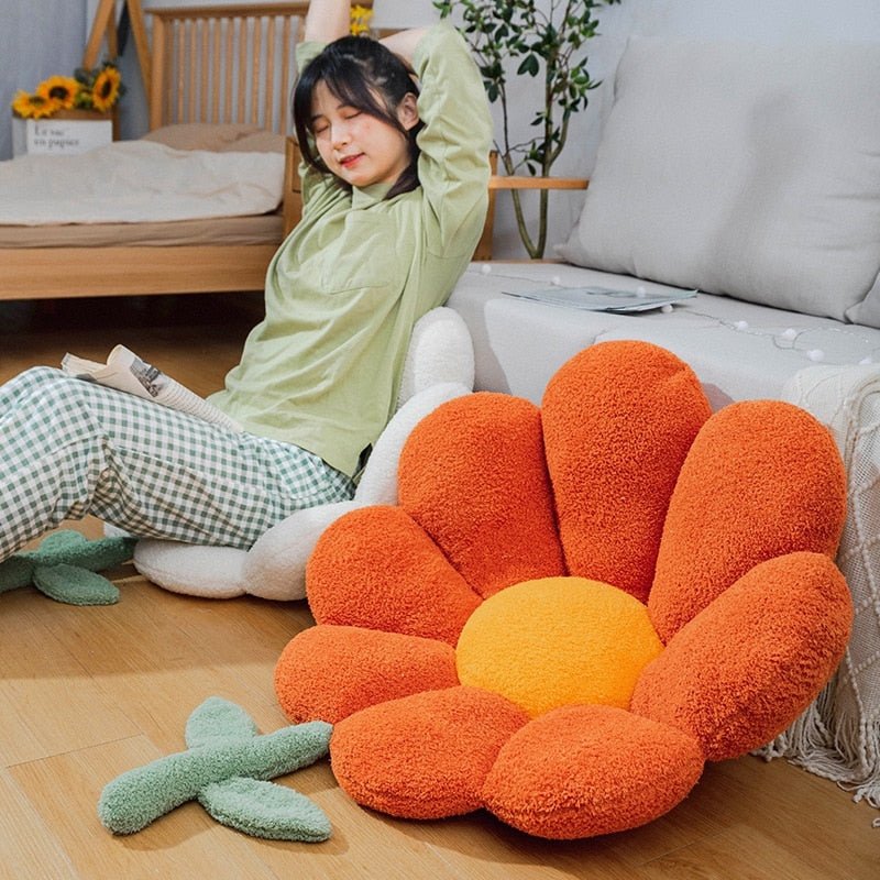 Golden Blossom Sunflower Soft Seat Cushion - Image 8