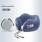 U-Shaped Memory Foam Soft Built-inStorage Case Travel Pillow