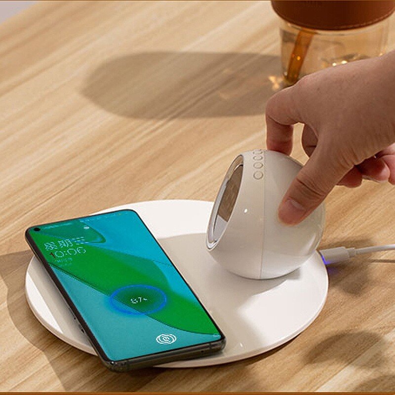Sunshine Alarm Clock Elegant Clock Wireless Charger - Image 1