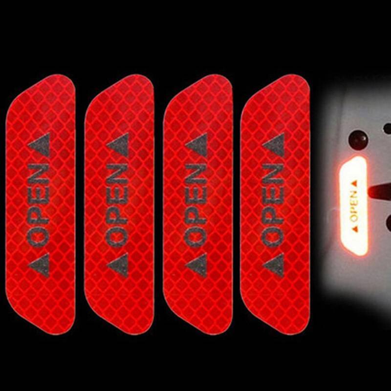 4PCS City Light Reflective Alert Stickers - Image 6