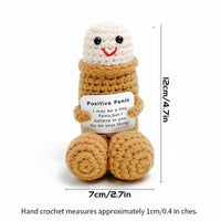 Emotional Support Adult Humor Crochet Doll - Image 9
