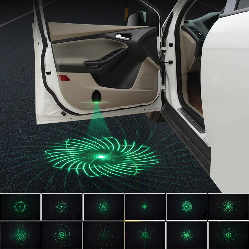 Rechargeable Dynamic LED Car Door Welcome Light - Image 4
