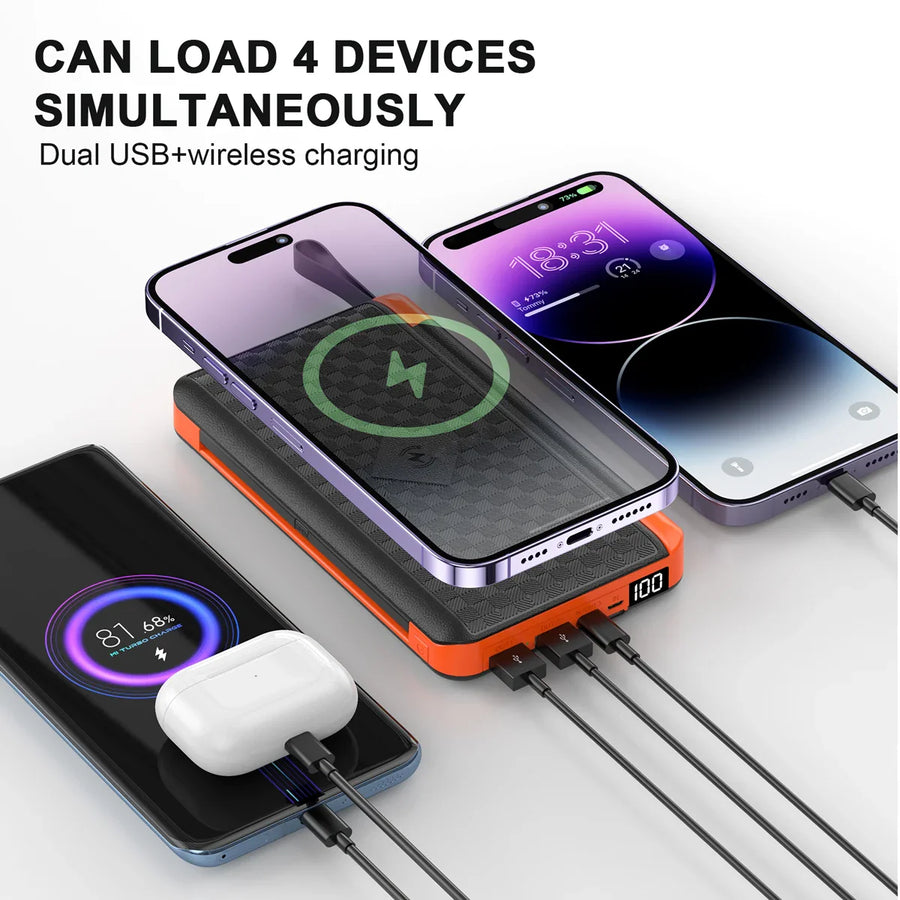Solar Fast Charging Ultra-Large Capacity Portable Powerbank - Image 4