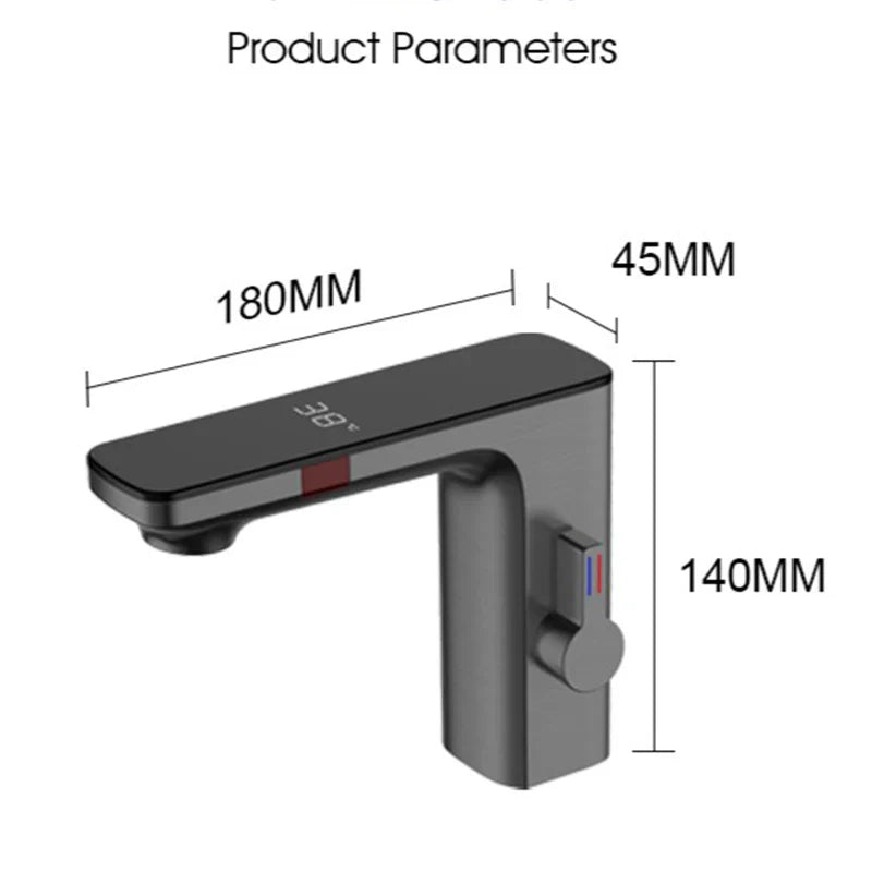 Smart Sensor Energy-Efficient Digital Display Faucet