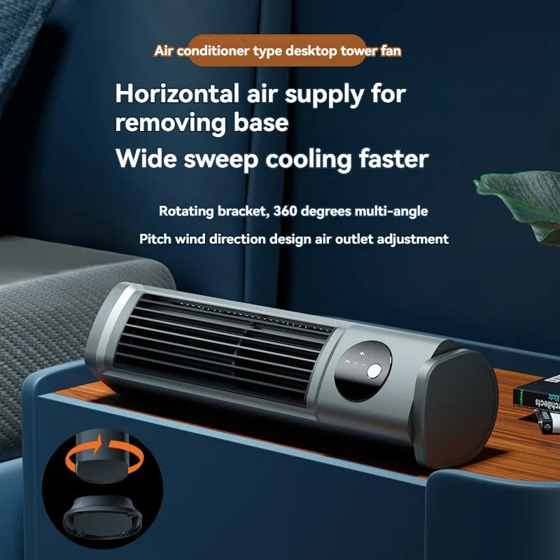 Towerless Ultra Cool Air Conditioning Desktop Fan - Image 2