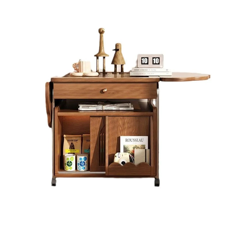 Minimalist Scandinavian Multi-Use Organizer Folding Coffee Table - Image 4