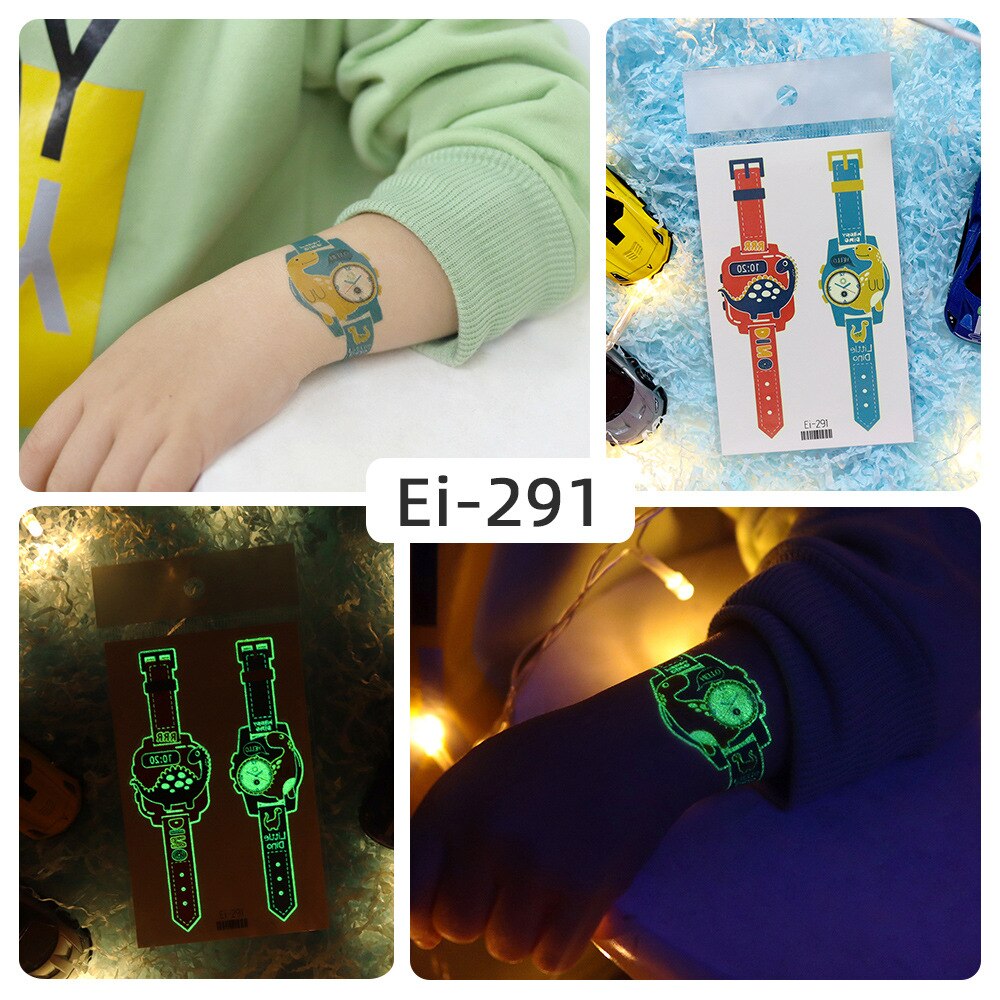 Luminous Temporary Tattoo Watch Sticker