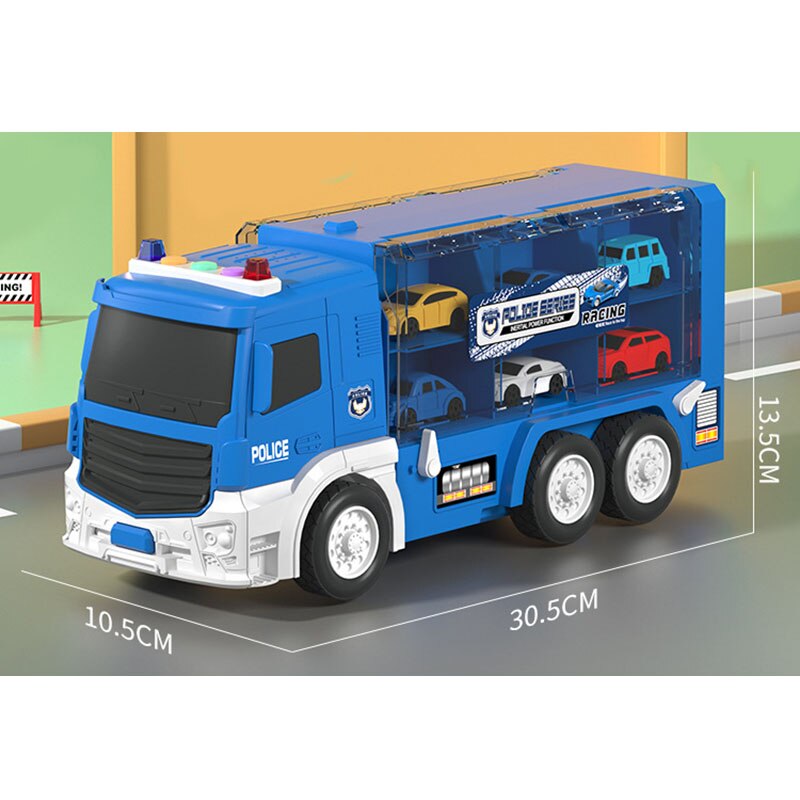 Transforming Truck Building Car Race Toy - Image 7