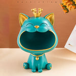 Fortune Kitty Statue Home Storage Box