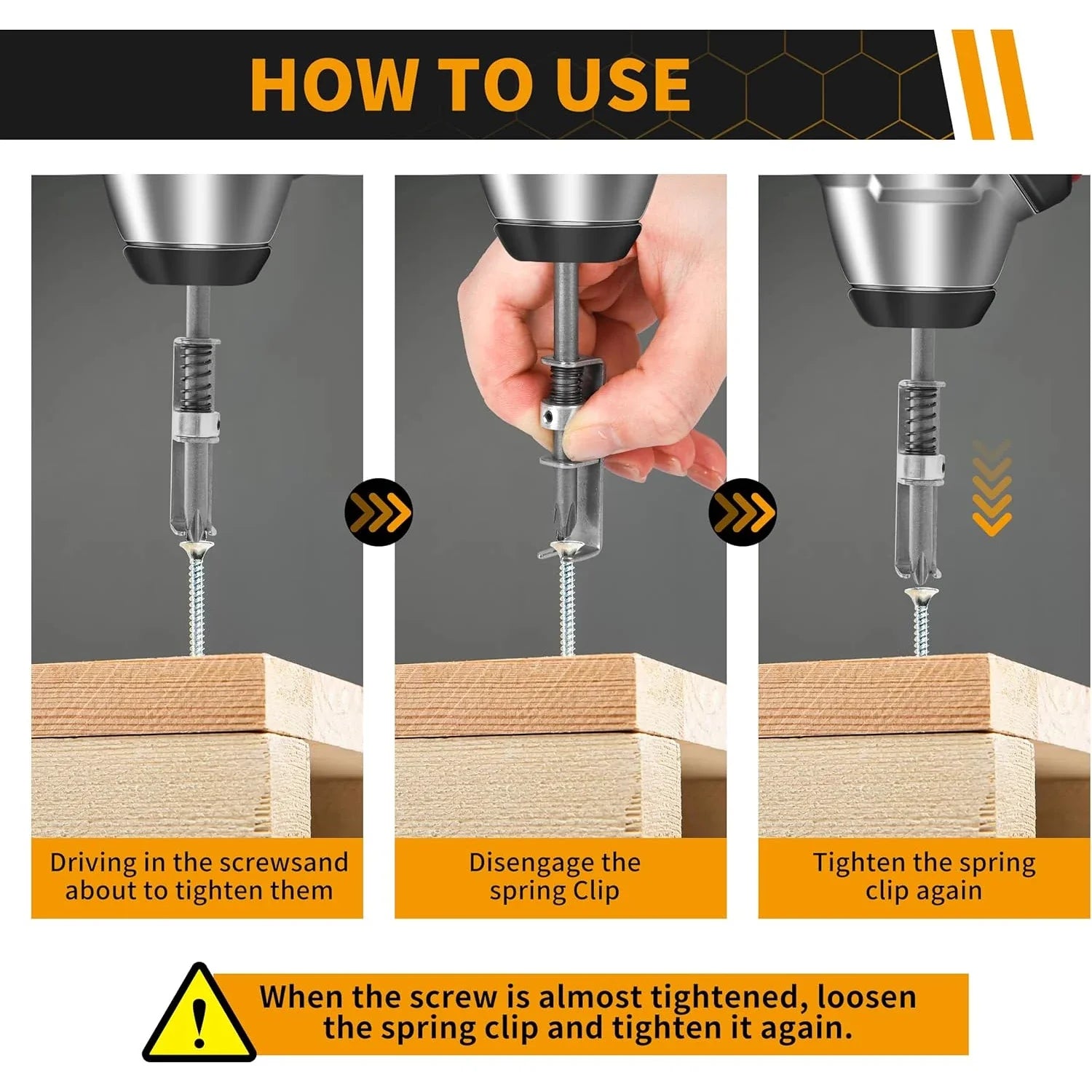 Spring Loaded Anti-Drop Screw Holder Bit - Image 4
