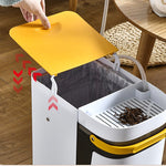 2in1 Dry & Wet Storage Easy Trash Can