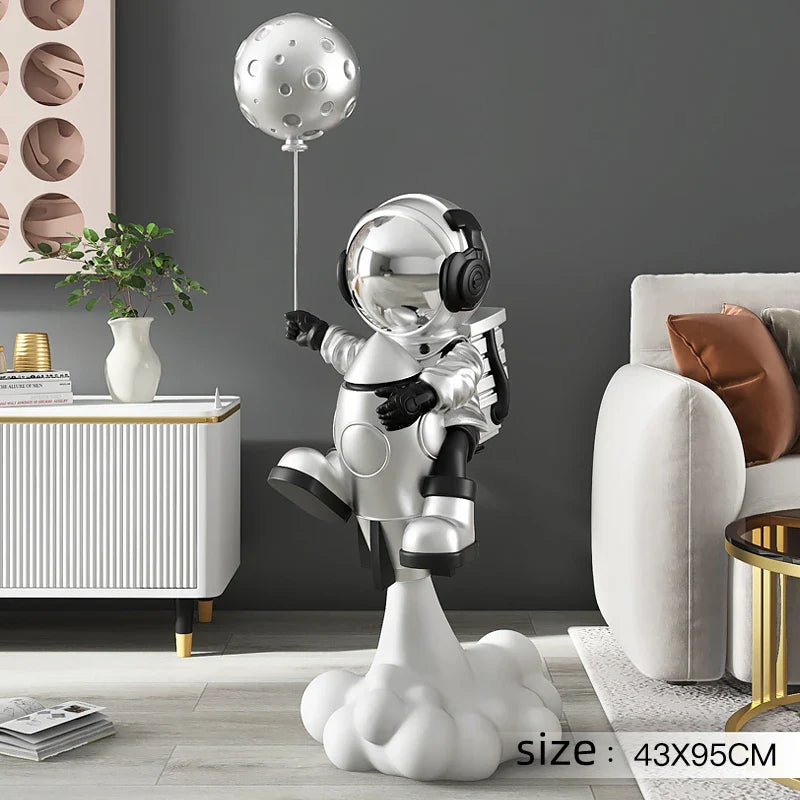 Cosmic Astronaut Balloon Sculpture Elegant Home Decor