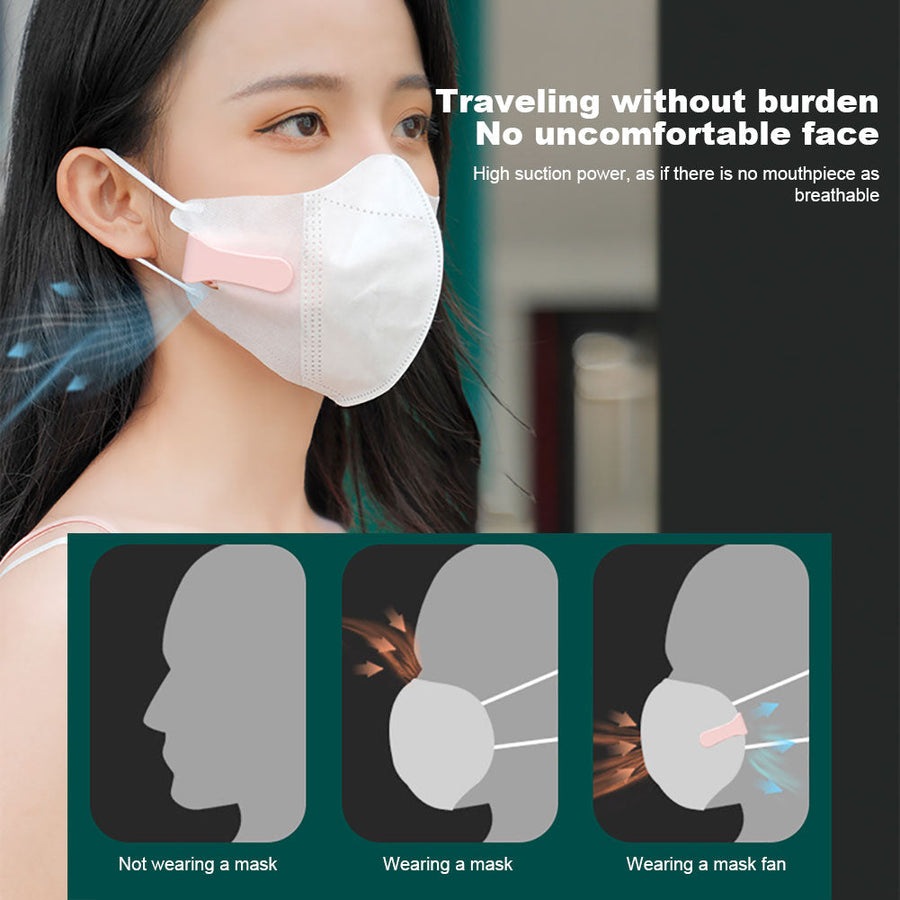 Wearable Clip-On Face Mask Fan - Image 3