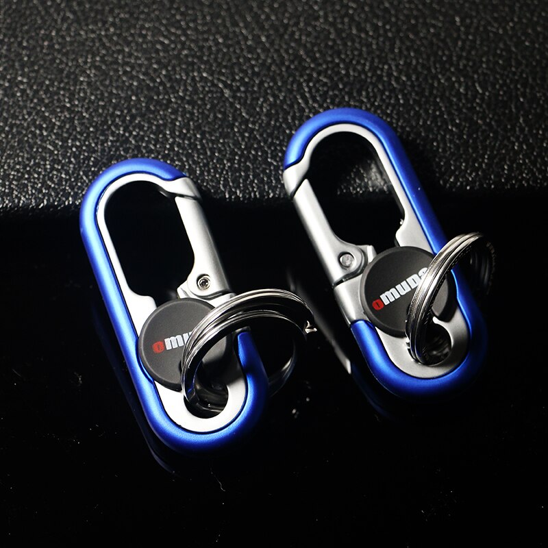 Steel Secure Double Ring Hook Keychain