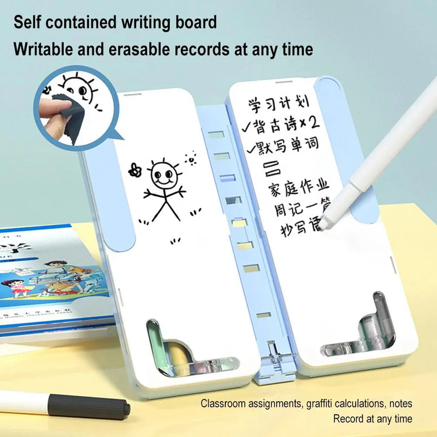 Note Keeper Foldable Book Holder Pencil Box - Image 4