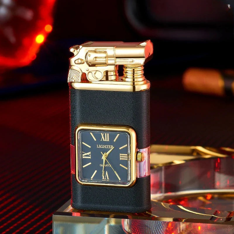 Twin Jets Quartz Dial Dual Flame Metal Lighter - Image 6
