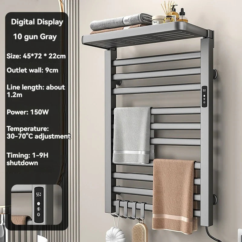 Intelligent Electric Heated Towel Drying Organizer Rack - Image 7