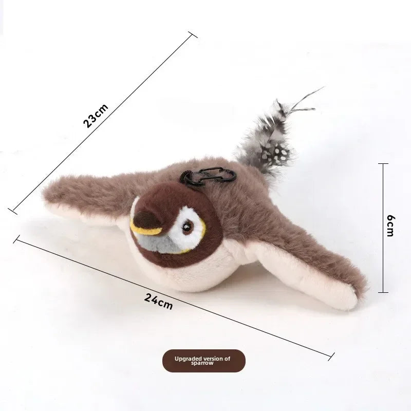 Motion-Activated Chirping Bird Interactive Cat Toy - Image 4