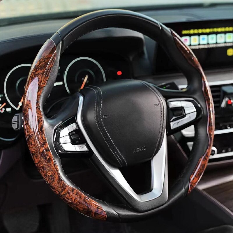 Non-Slip Wood Grain Car Wheel Cover - Image 3