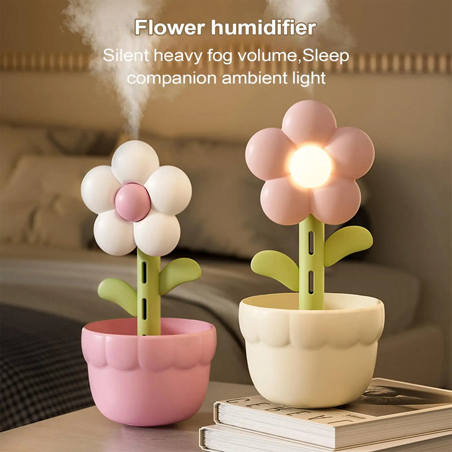 Bloom Mist Flower Humidifier Night Lamp